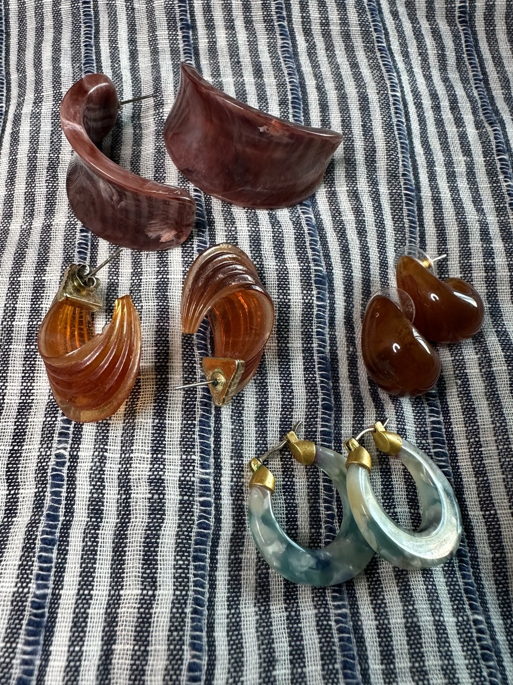 Curated Statement Earrings- Retro Hoops bundle